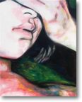 "how can I find true love and happiness in the present world XI", Öl auf Leinwand, 120x150 cm